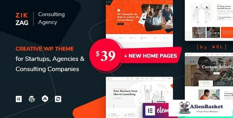 83974  ZikZag v1.0 - Consulting & Agency WordPress Theme