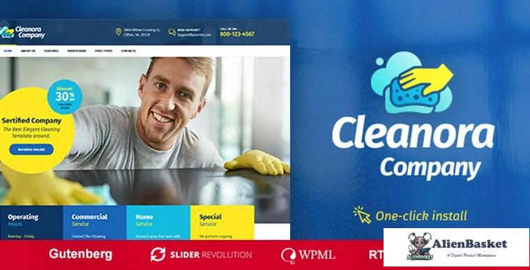 87684  Cleanora v1.0.7 - Cleaning Services Theme