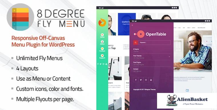 73478  8Degree Fly Menu v1.0.8 - Responsive Off-Canvas Menu Plugin