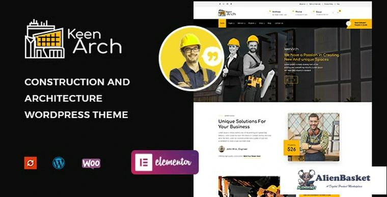 84818  Keenarch v1.0 - Building & Construction WordPress Theme