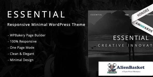 102641  Essential v3.0 - Responsive Minimal WordPress Theme 