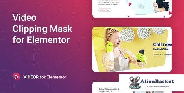 100721  Videor v1.1.0 - Video Clipping Mask for Elementor 