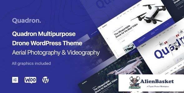 96169  Quadron v1.1.0 - Aerial Photography & Videography Drone WordPress Theme 