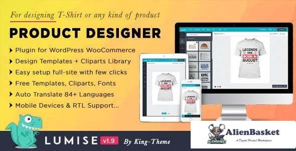 102504  Lumise Product Designer v2.0.3 - WooCommerce WordPress 