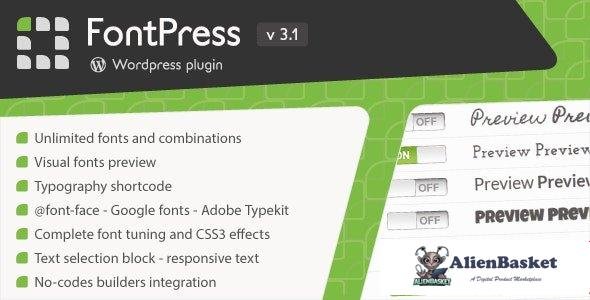 106201  FontPress v3.3.7 - Wordpress Font Manager 