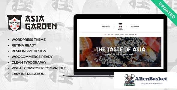 105990  Asia Garden v1.2.5 - Asian Food Restaurant WordPress Theme 