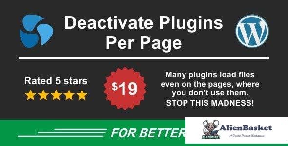 95316  Deactivate Plugins Per Page v1.11.0 - Improve WordPress Performance 