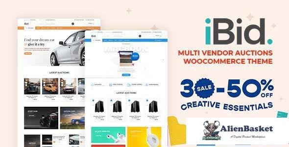 95129  iBid v2.1 - Multi Vendor Auctions WooCommerce Theme 