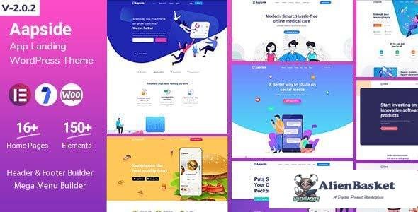 95143  Aapside v2.0.2 - App Landing WordPress Theme 