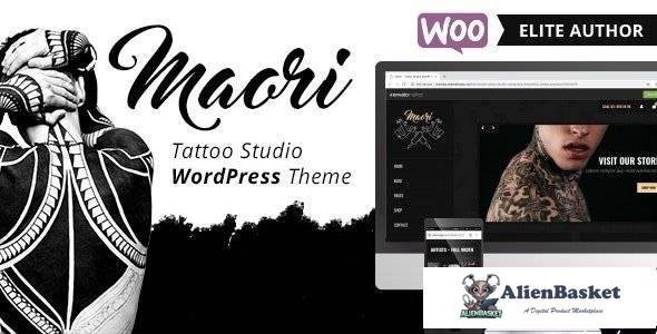 105339  Maori v1.5 - Tattoo Studio WordPress Theme 