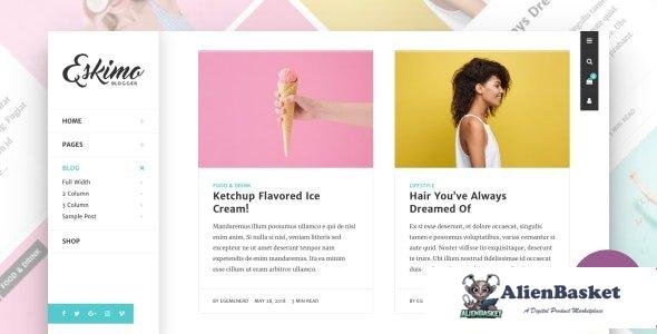 107393  Eskimo v1.8.4 - Minimal Personal WordPress Blog & Shop Theme 