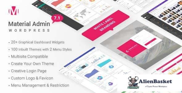 108745  Material v8.6 - White Label WordPress Admin Theme 