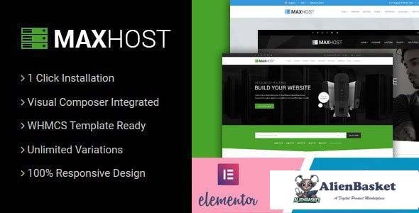 96876  MaxHost v7.4.2 - Web Hosting, WHMCS and Corporate Business WordPress Theme with WooCommerce 