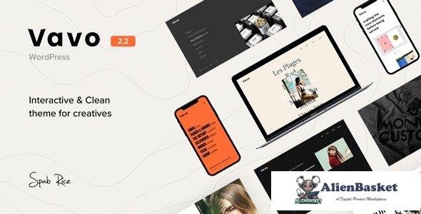 95586  Vavo v2.2.1 - An Interactive & Clean Theme for Creatives 