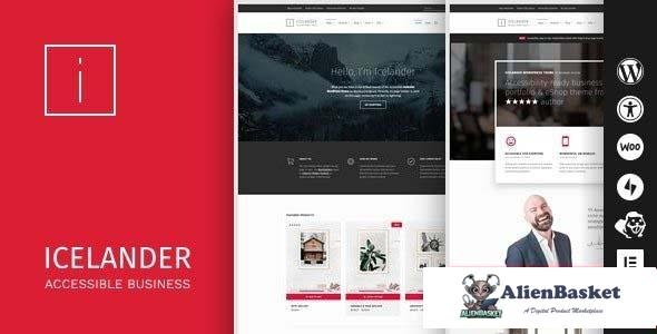 104023  Icelander v1.7.0 - Accessible Business Portfolio & WooCommerce WordPress Theme 