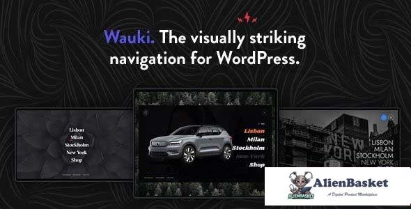 97068  Wauki v1.1 - Fullscreen WordPress Menu 