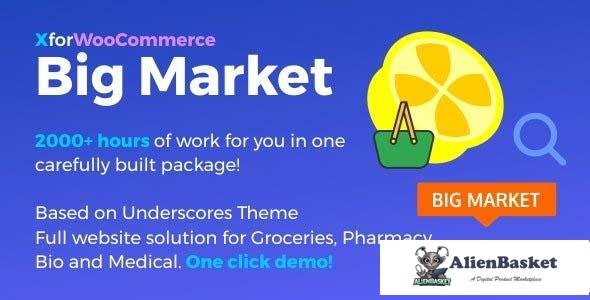 95410  Big Market for WooCommerce and WordPress v1.4.2 - Full website solution! 