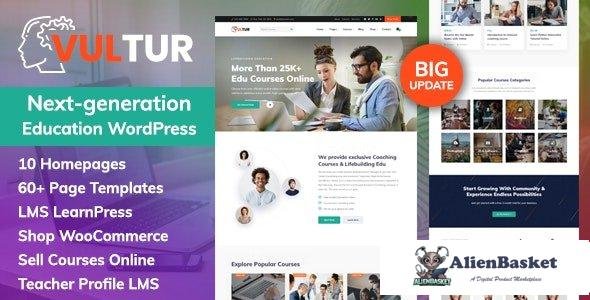 95413  Vultur v1.1.0 - Coach Online Courses & LMS Education WordPress 