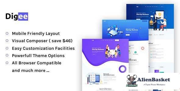 95530  Digee v1.0.7 - Digital Marketing Agency WordPress Theme 