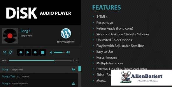 95551  Disk Audio Player For WordPress v2.7 