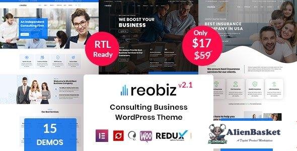 95808  Reobiz v2.2 - Consulting Business WordPress Theme 