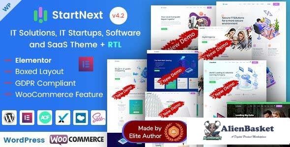 99396  StartNext v4.5.0 - IT Startups WordPress Theme 