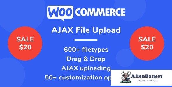 95631  WooCommerce AJAX File Upload (600+ filetypes) v2.0.0 