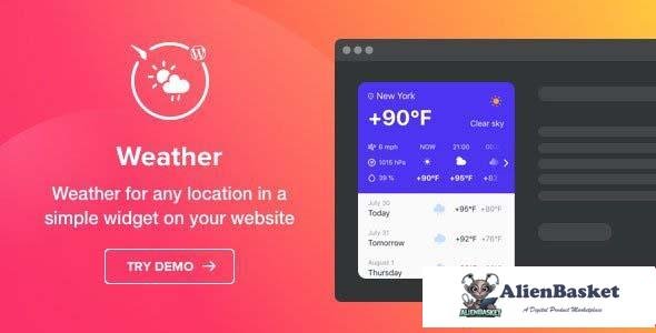 95633  Weather Forecast v1.2.0 - WordPress Weather Plugin 