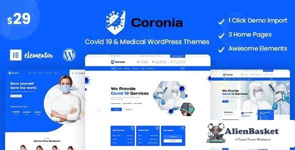 95694  Coronia v1.0.0 - Covid 19 & Medical WordPress Themes 