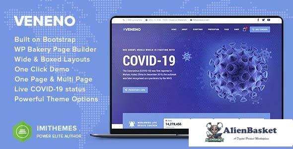 96047  Veneno v1.4 - Coronavirus Information WordPress Theme 