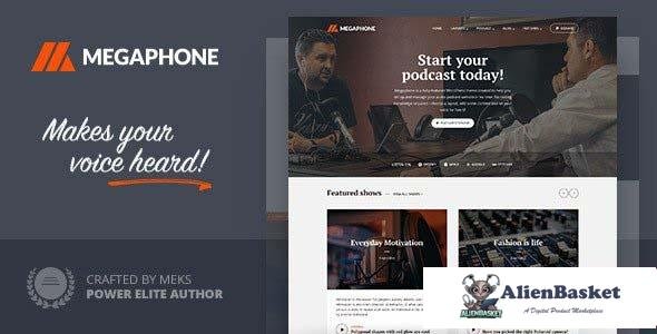 95758  Megaphone v1.2.1 - Audio Podcast WordPress Theme 