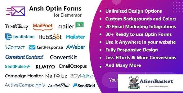 95767  Ansh v2.0.0 - Optin Forms For Elementor 