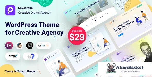 100635  Keystroke v1.1.5 - Creative Agency, Digital Agency WordPress Theme 