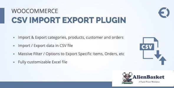 95882  Woocommerce csv import export plugin v2.0.0 - orders, customers, products 