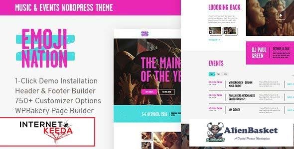 106230  EmojiNation v1.0.6 - Night Club & Concert Event WordPress Theme 