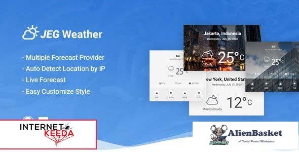 106125  Jeg Weather v1.0.4 - Forecast WordPress Plugin - Add Ons for Elementor and WPBakery Page Bui
