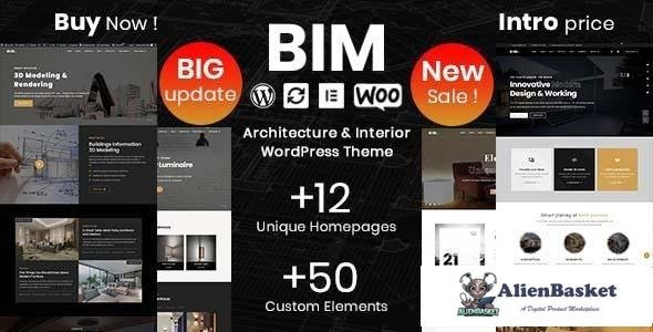 112784  BIM v1.3.7 - Architecture & Interior Design Elementor WordPress Theme 