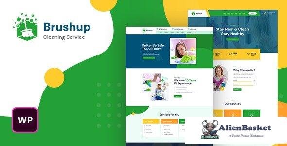 96230  Brushup v1.0 - Cleaning Service Company WordPress Theme 