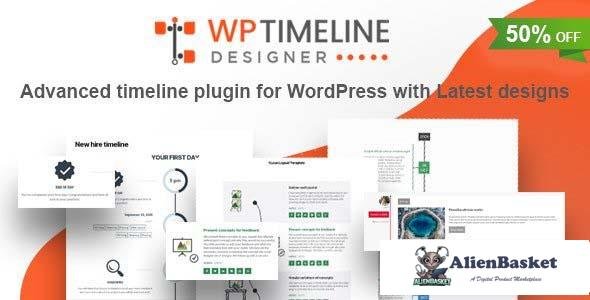 113847  WP Timeline Designer Pro v1.4.6 - WordPress Timeline Plugin 