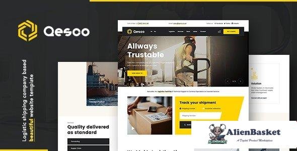 96342  Qesco v1.0.0 - Logistic Shipping Company WordPress Theme 