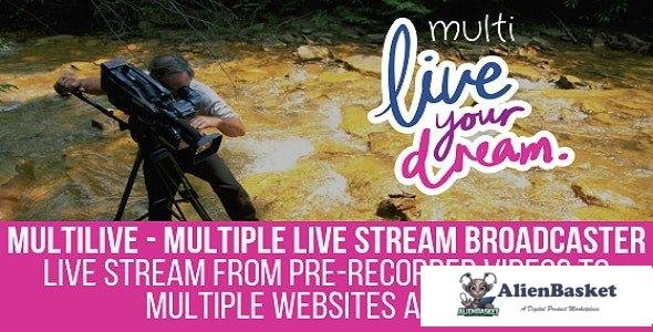 96355  MultiLive v1.0.9 - Multiple Live Stream Broadcaster Plugin for WordPress 