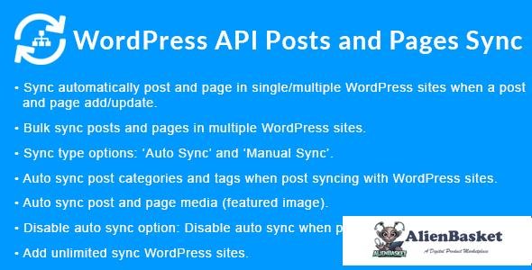 103216  WordPress API Posts and Pages Sync with Multiple WordPress Sites v1.7.3 