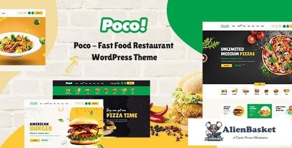 96519  Poco v1.5.0 - Fast Food Restaurant WordPress Theme 