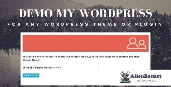 96579  Demo My WordPress v1.0.7 - Temporary WordPress Install Creator 