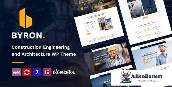 104987  Byron v1.14 - Construction and Engineering WordPress Theme 