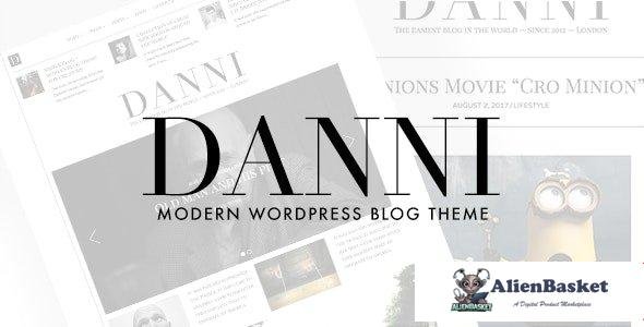 96632  Danni v1.0.2 - Minimalist WordPress Blog Theme 