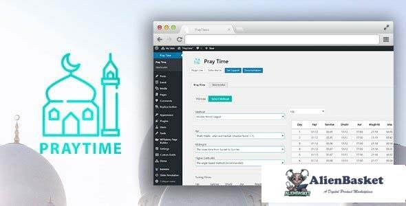 96663  PrayTimes v1.0.1 - Islamic Prayer Time WordPress Plugin 