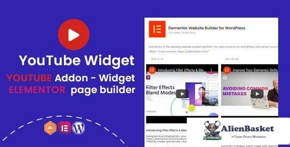 96694  YouTube Widgets v1.0.1 - Addon for elementor page builder 