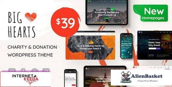 97907  BigHearts v1.0.13 - Charity & Donation WordPress Theme 
