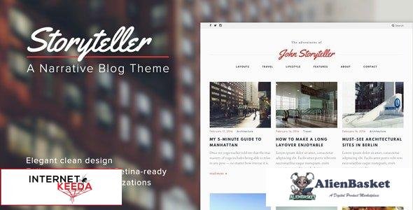 96774  Storyteller v1.5 - A Narrative WordPress Blog Theme 